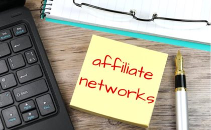 affiliate networks written on a sticky post