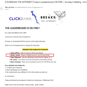 No. 2 for ClickBank University Launch (Leads Contest) No. 2 for ClickBank University Launch (Leads Contest)